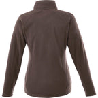 Rixford Anti-Pill Microfleece Full Zip Jacket for Women Laser Engraving - Chocolate - Back Flat