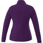 Rixford Anti-Pill Microfleece Full Zip Jacket for Women Laser Engraving - Dark Plum - Back Flat