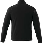 Rixford Tall Full Zip Microfleece Jacket for Men Laser Engraving - Black - Back Flat