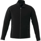 Rixford Tall Full Zip Microfleece Jacket for Men Laser Engraving - Black - Front Flat