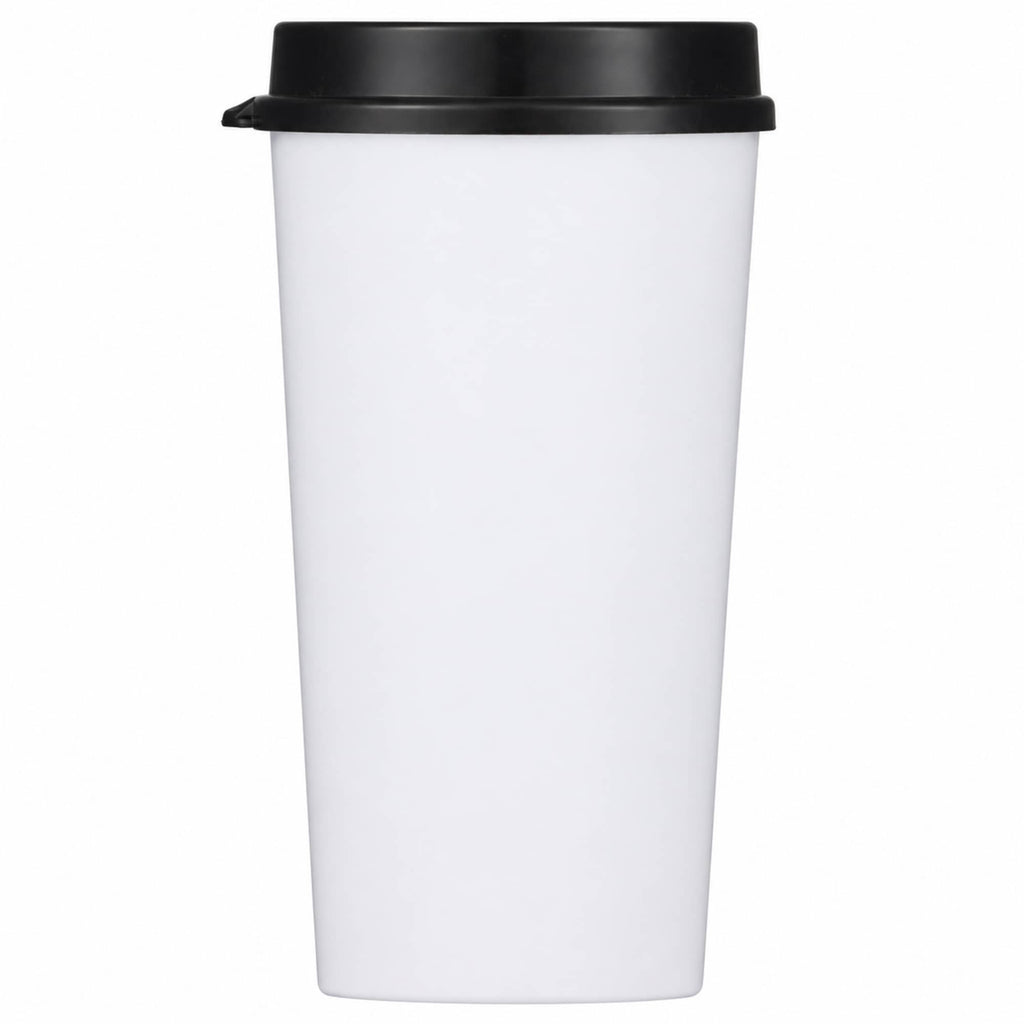 Roadmaster Travel Tumbler with Sip-Through Lid, 20 oz - Black - Straight