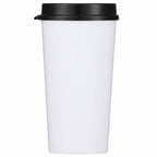 Roadmaster Travel Tumbler with Sip-Through Lid, 20 oz - Black - Straight