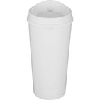 Roadmaster Travel Tumbler with Sip-Through Lid, 20 oz - White - Back