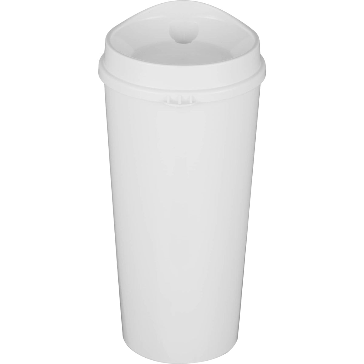 Roadmaster Travel Tumbler with Sip-Through Lid, 20 oz - White - Back