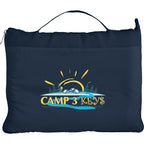 Roam Fleece Travel Blanket in Carry Tote - Navy - Front