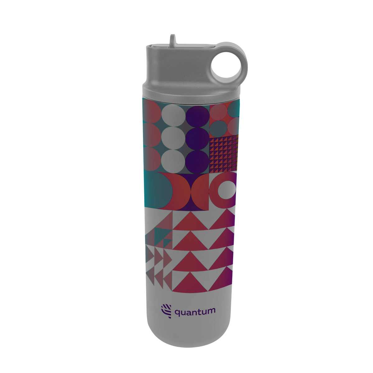 Roanoke Stainless Steel Bottle in Full Color, 27 oz - Gray - Megabrite