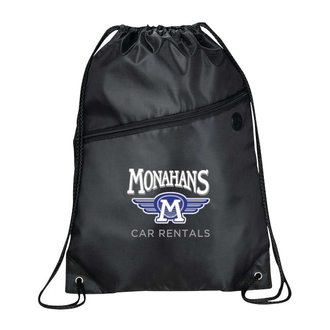 Robin Polyester Drawstring Bag with Earbud Port