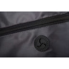 Robin Polyester Drawstring Bag with Earbud Port - Charcoal - Photo