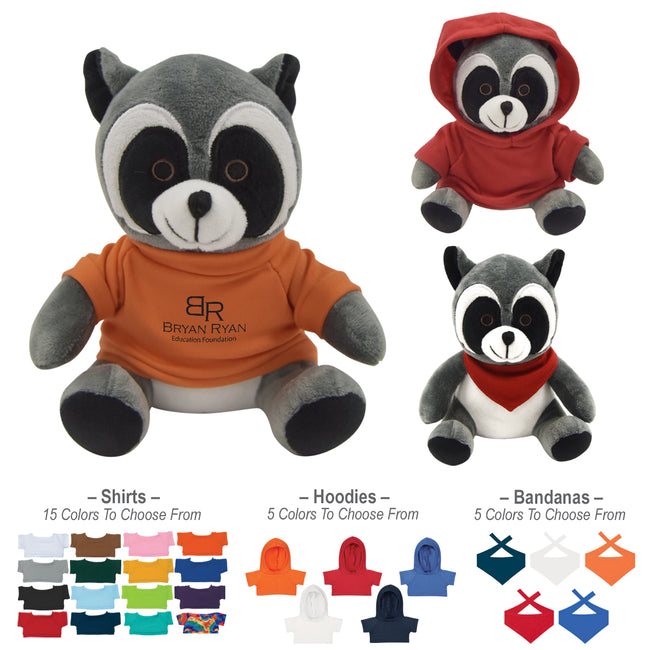 Rocco Raccoon Plush Toy, 6 Inch