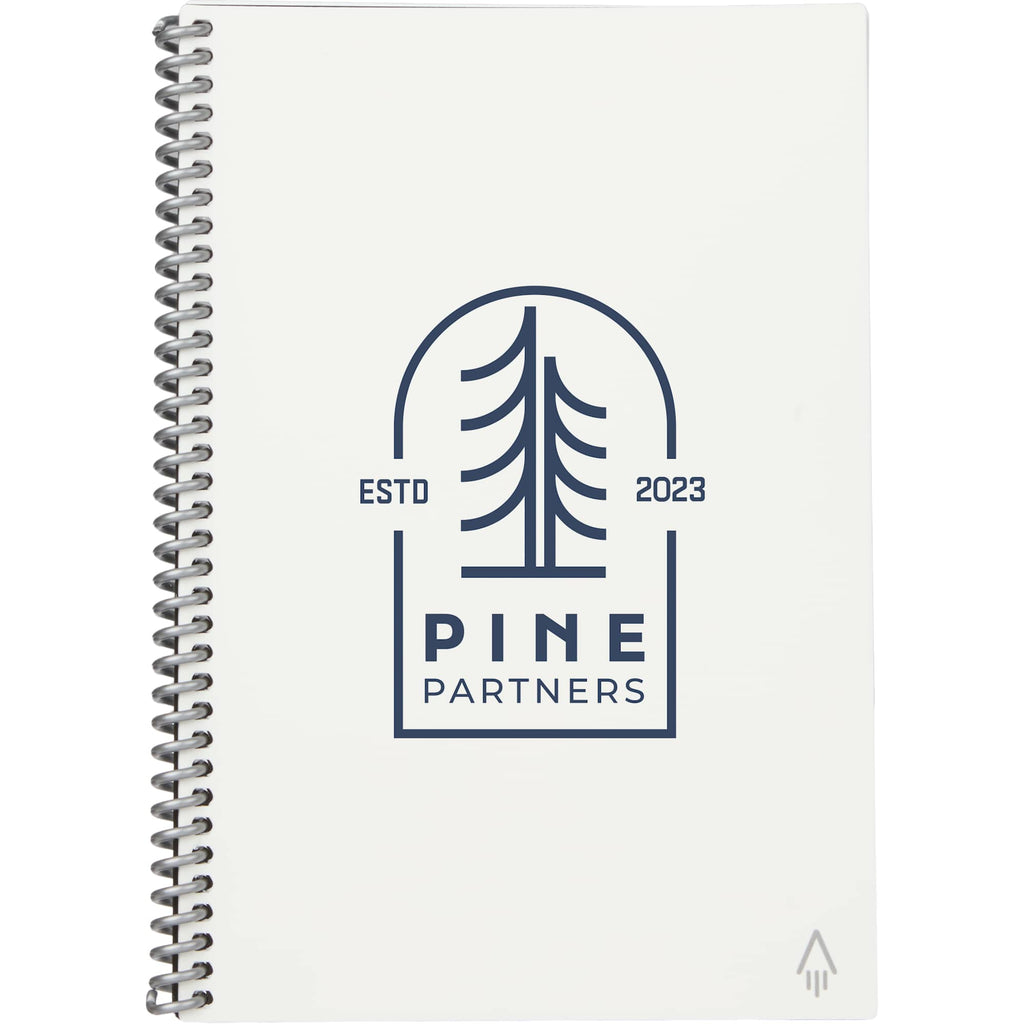 Rocketbook Core Reusable Notebook Set, Executive Size - White - Front