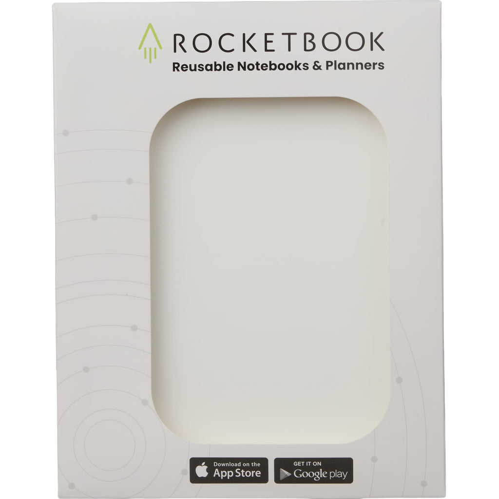 Rocketbook Core Reusable Notebook Set, Executive Size - White - Packaging