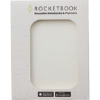 Rocketbook Core Reusable Notebook Set, Executive Size - White - Packaging