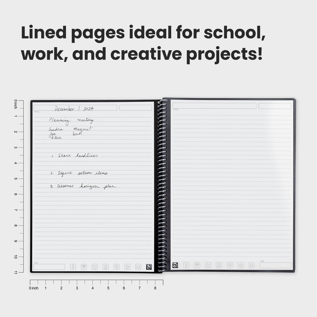 Rocketbook Core Reusable Notebook Set, Letter Size - Black - Detail 4