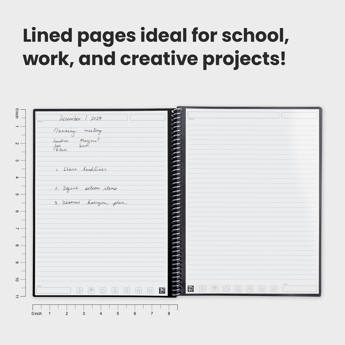 Rocketbook Core Reusable Notebook Set, Letter Size - Navy - Detail 4