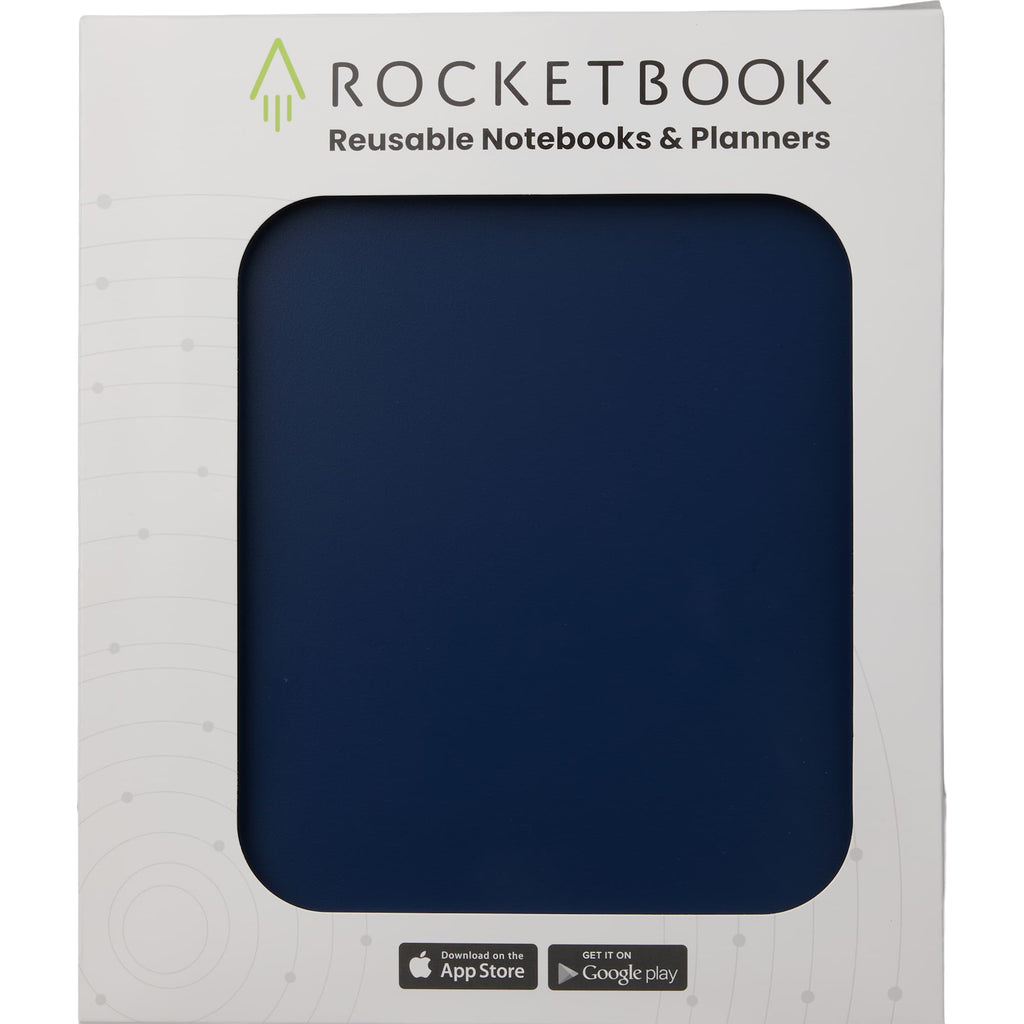 Rocketbook Core Reusable Notebook Set, Letter Size - Navy - Packaging