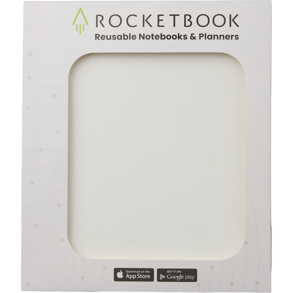 Rocketbook Core Reusable Notebook Set, Letter Size - White - Packaging
