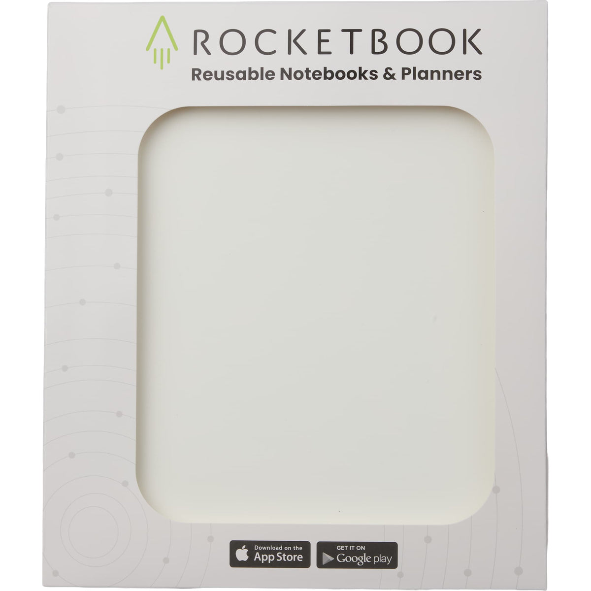 Rocketbook Core Reusable Notebook Set, Letter Size - White - Packaging