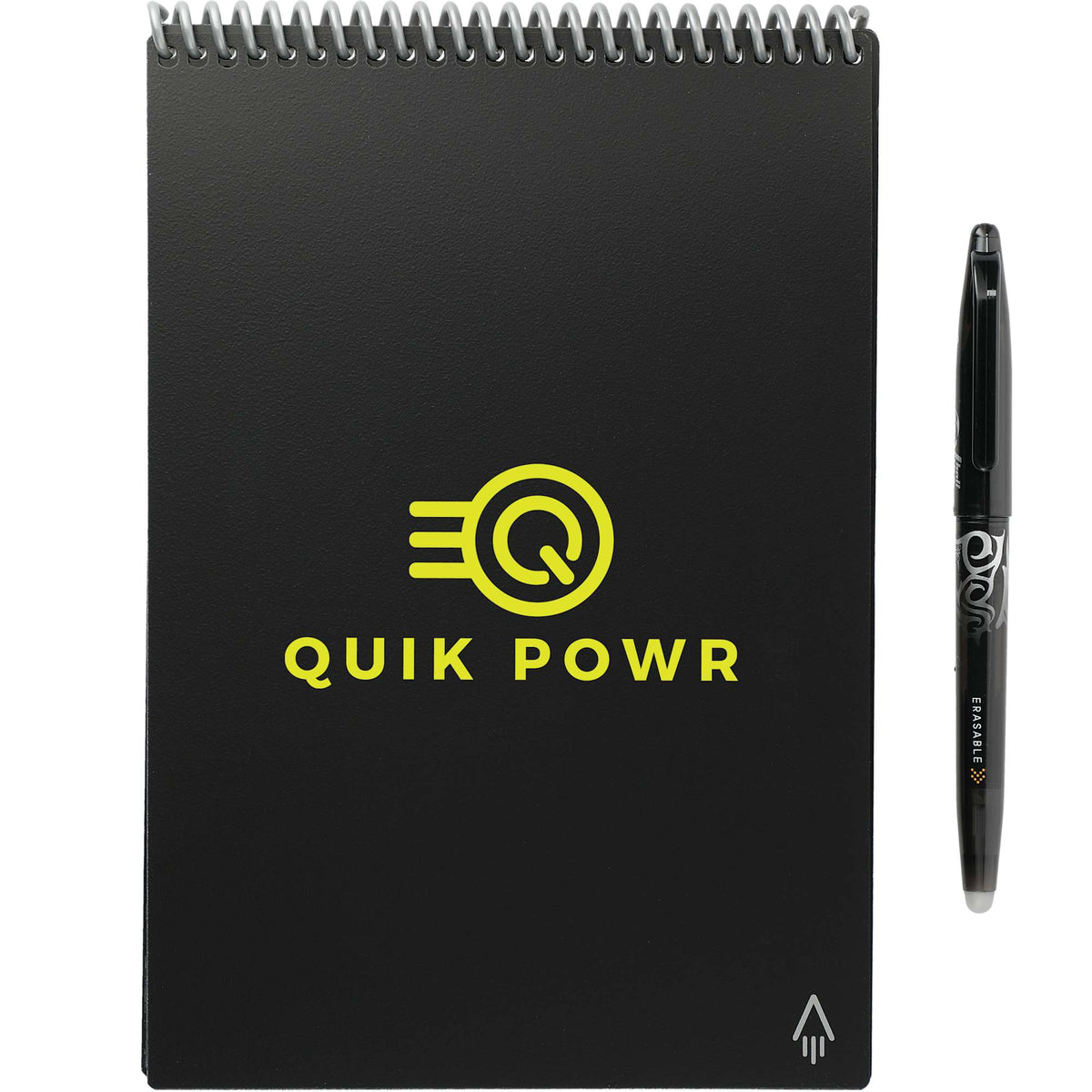 Rocketbook Executive Flip Reusable Notebook, 9 x 6 Inches - Black - Front Whdqst