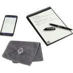 Rocketbook Executive Flip Reusable Notebook, 9 x 6 Inches - Black - Propped