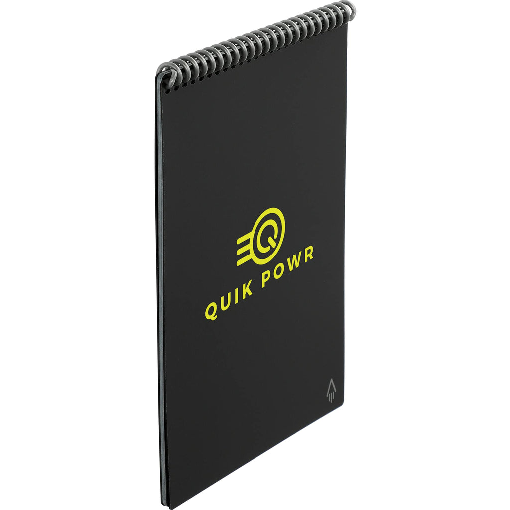 Rocketbook Executive Flip Reusable Notebook, 9 x 6 Inches - Black - Right Angle 2