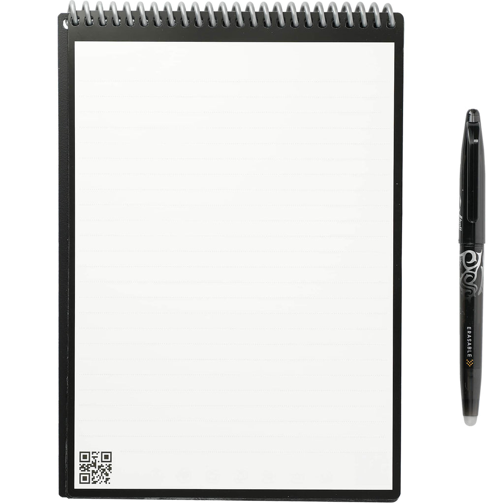 Rocketbook Executive Flip Reusable Notebook, 9 x 6 Inches - Black - Top Open Lgmggz