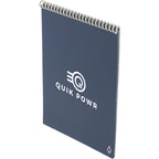 Rocketbook Executive Flip Reusable Notebook, 9 x 6 Inches - Navy - Left Angle
