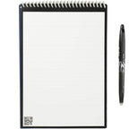 Rocketbook Executive Flip Reusable Notebook, 9 x 6 Inches - Navy - Open