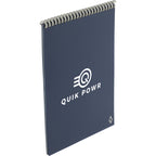 Rocketbook Executive Flip Reusable Notebook, 9 x 6 Inches - Navy - Right Angle