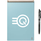 Rocketbook Executive Flip Reusable Notebook, 9 x 6 Inches - Turquoise - Front