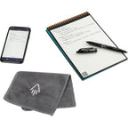 Rocketbook Executive Flip Reusable Notebook, 9 x 6 Inches - Turquoise - Left Angle