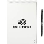 Rocketbook Executive Flip Reusable Notebook, 9 x 6 Inches - White - Front