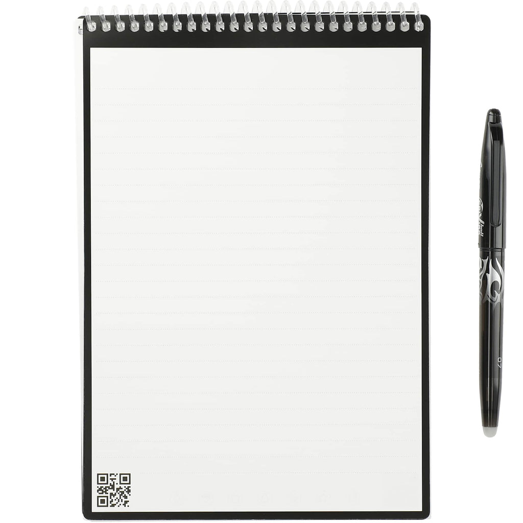 Rocketbook Executive Flip Reusable Notebook, 9 x 6 Inches - White - Open