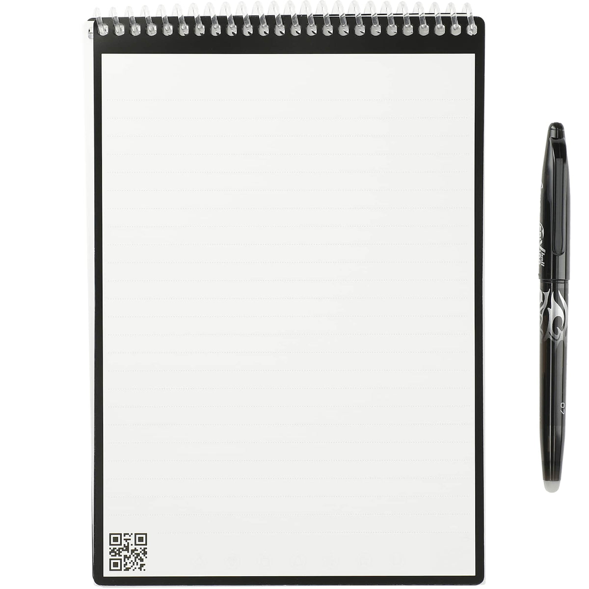 Rocketbook Executive Flip Reusable Notebook, 9 x 6 Inches - White - Open