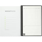 Rocketbook Fusion Reusable Planner Notebook Set, Executive Size - Black - Front 2
