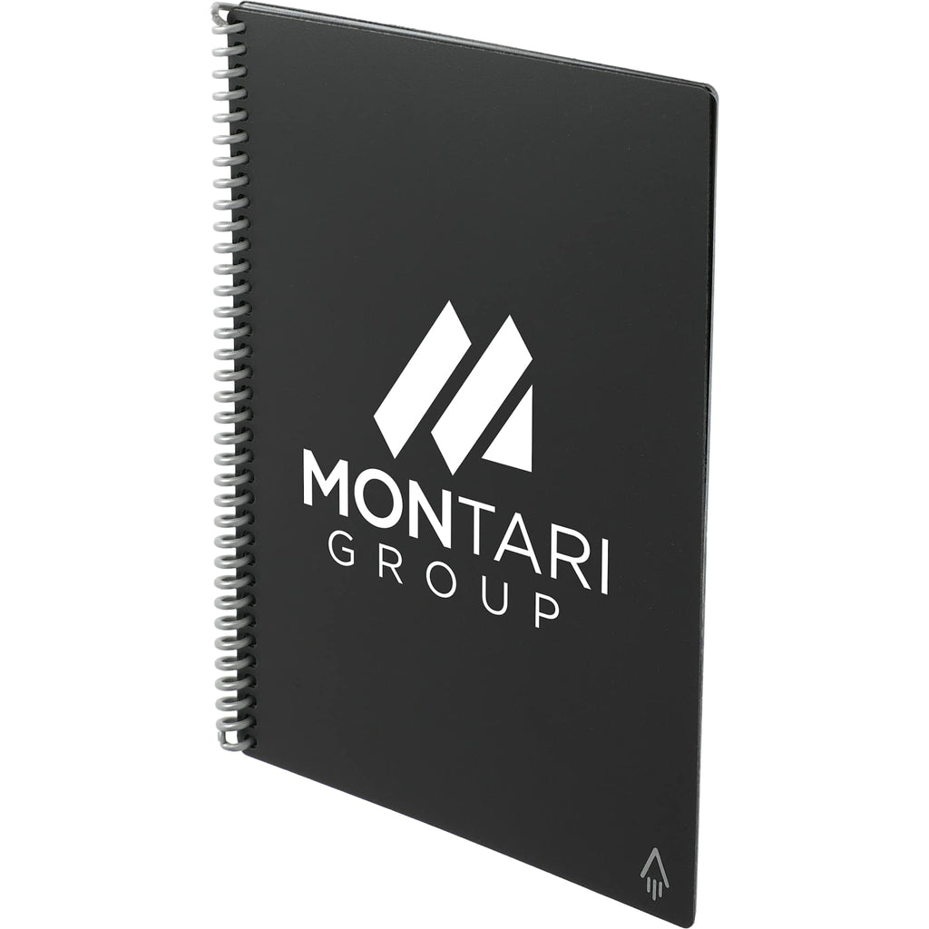 Rocketbook Fusion Reusable Planner Notebook Set, Executive Size - Black - Left Angle