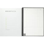 Rocketbook Fusion Reusable Planner Notebook Set, Letter Size - Black - Front 2
