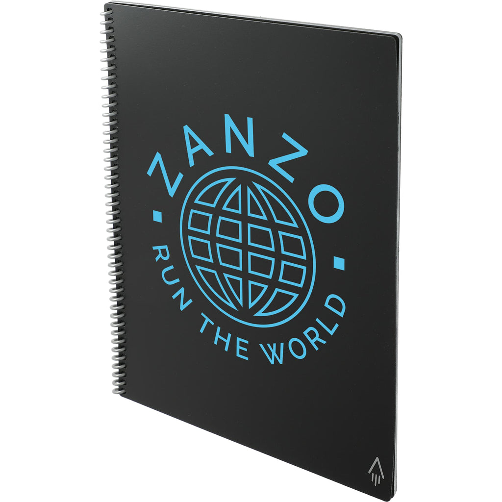 Rocketbook Fusion Reusable Planner Notebook Set, Letter Size - Black - Left Angle