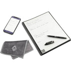 Rocketbook Fusion Reusable Planner Notebook Set, Letter Size - Black - Right Angle 3