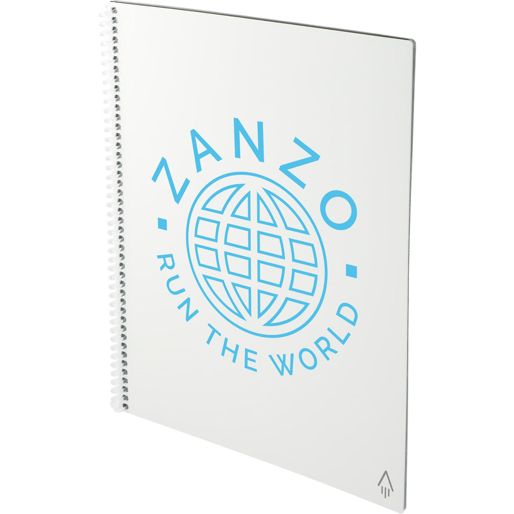 Rocketbook Fusion Reusable Planner Notebook Set, Letter Size - White - Left Angle