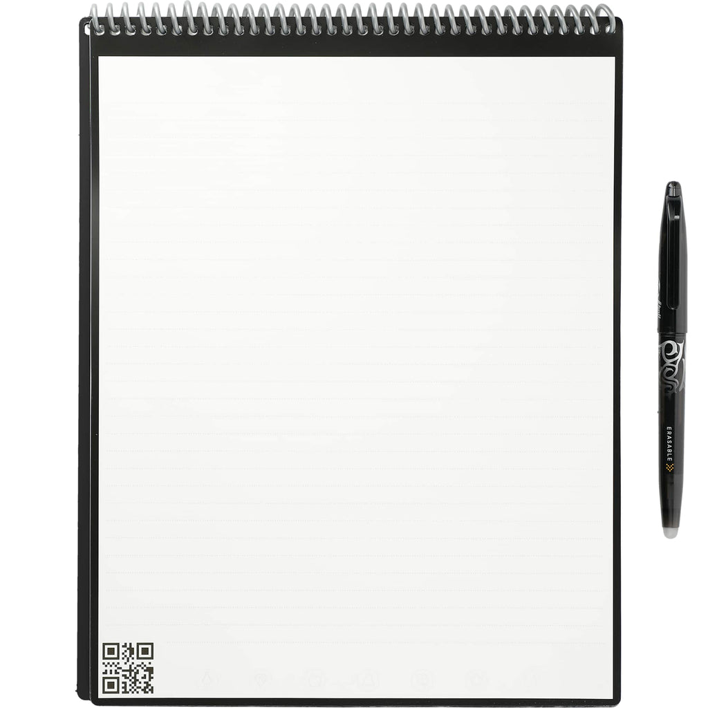 Rocketbook Letter Flip Reusable Notebook Set, 11 x 8.5 Inches - Black - Top Open Tnitzg