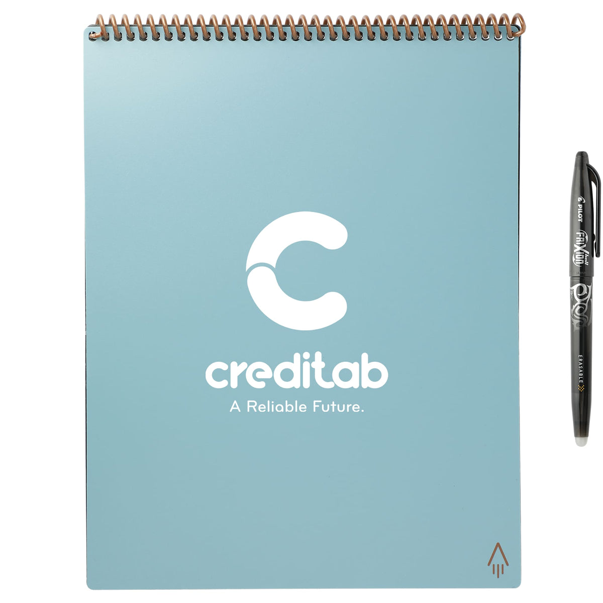 Rocketbook Letter Flip Reusable Notebook Set, 11 x 8.5 Inches - Turquoise - Front