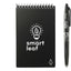 Rocketbook Mini Reusable Notebook Set, 5.5 x 3.5 Inches - Black - Front