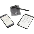 Rocketbook Mini Reusable Notebook Set, 5.5 x 3.5 Inches - Black - Left Angle 2