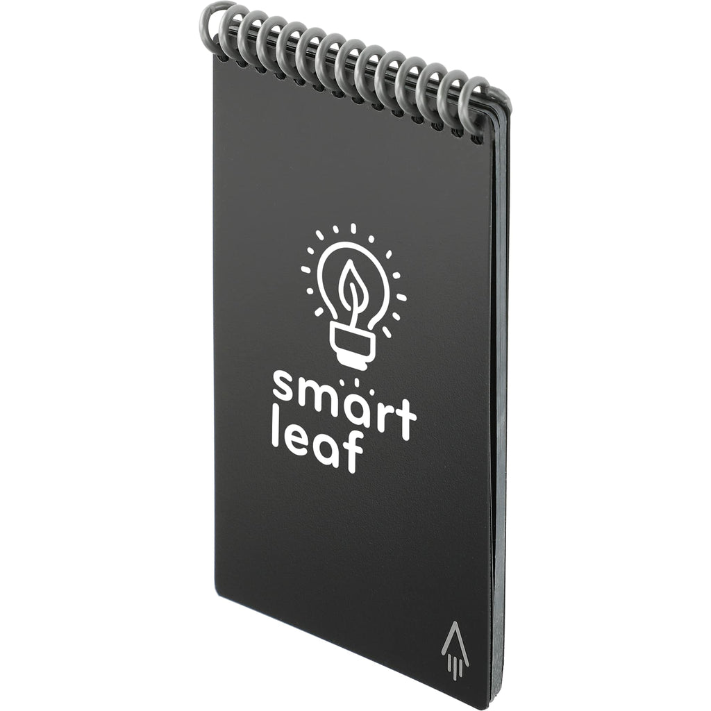 Rocketbook Mini Reusable Notebook Set, 5.5 x 3.5 Inches - Black - Left Angle