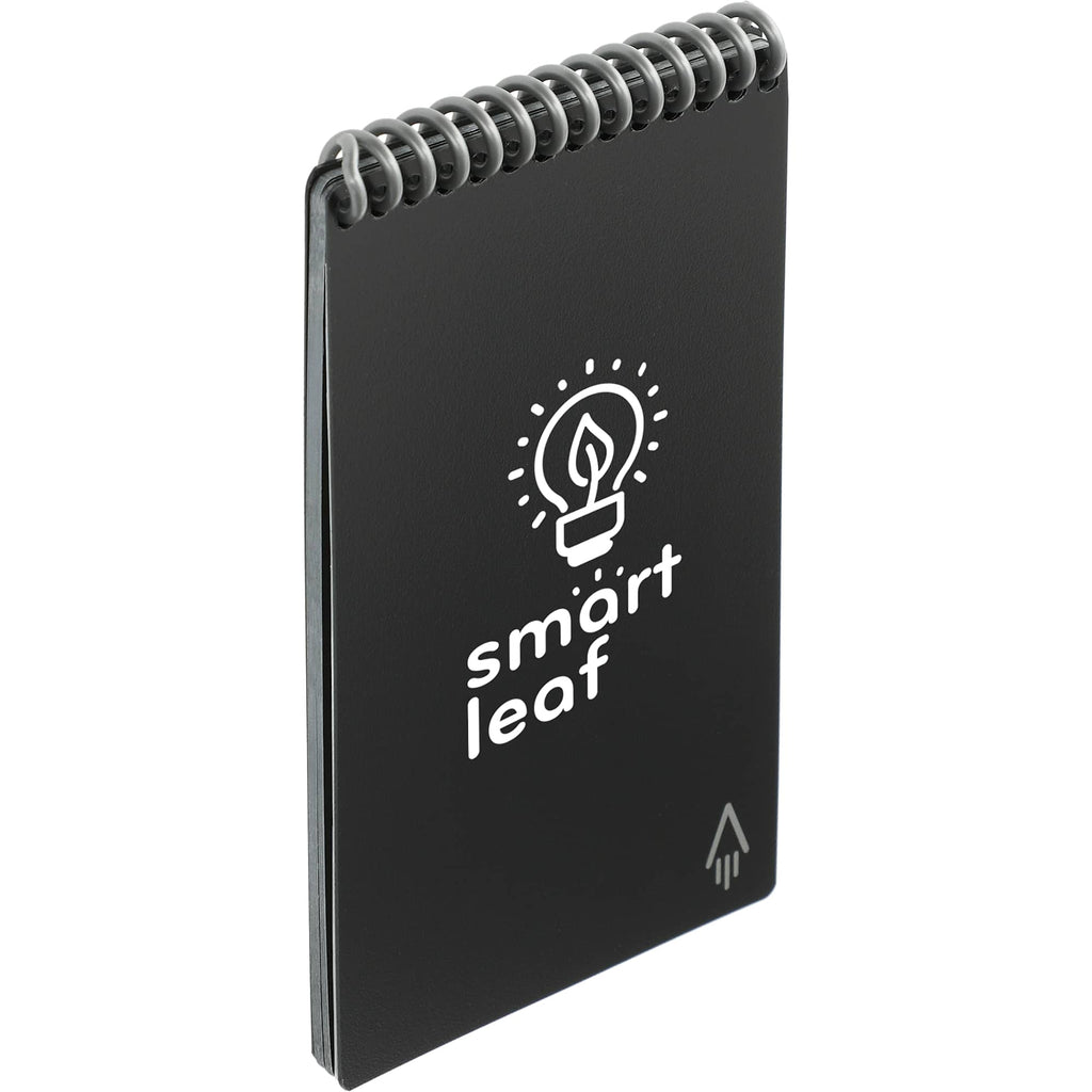 Rocketbook Mini Reusable Notebook Set, 5.5 x 3.5 Inches - Black - Right Angle