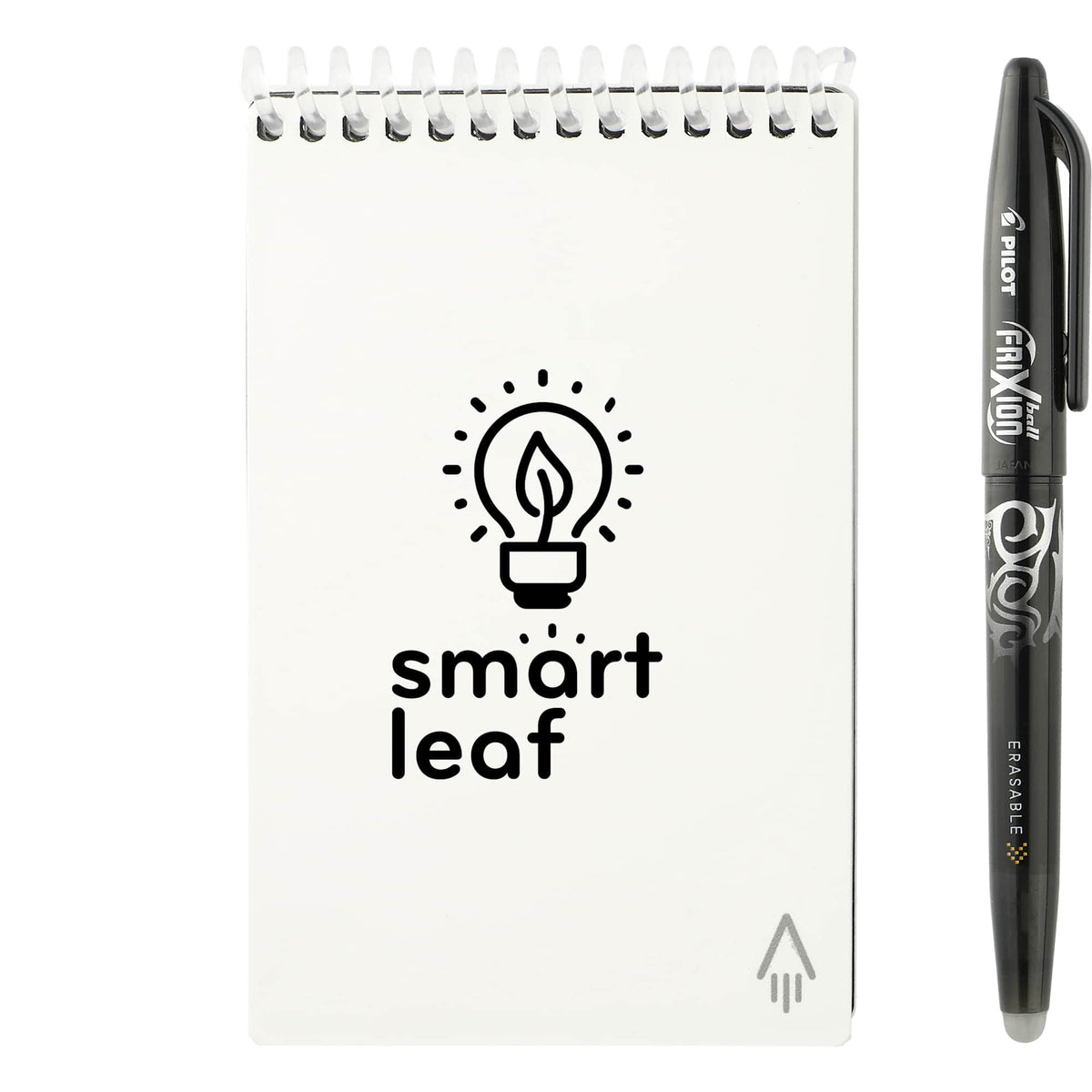 Rocketbook Mini Reusable Notebook Set, 5.5 x 3.5 Inches - White - Front