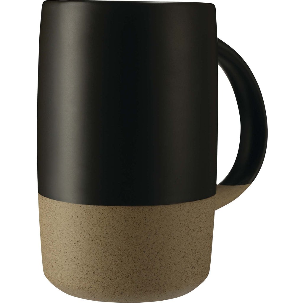 RockHill Vintage Finish Ceramic Mug, 17 oz - Black - Front 2