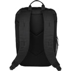 Rocky Ripstop Laptop Backpack in Recycled PET, 15 Inch - Black - Back