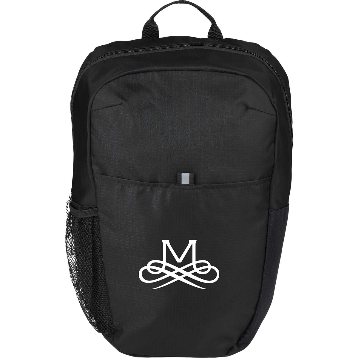 Rocky Ripstop Laptop Backpack in Recycled PET, 15 Inch - Black - Front
