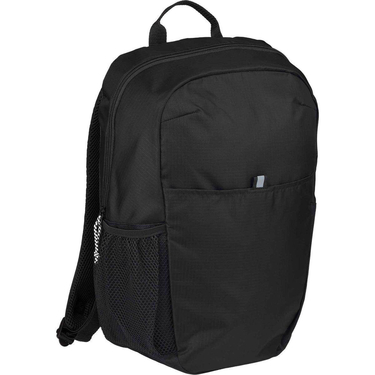Rocky Ripstop Laptop Backpack in Recycled PET, 15 Inch - Black - Right Angle